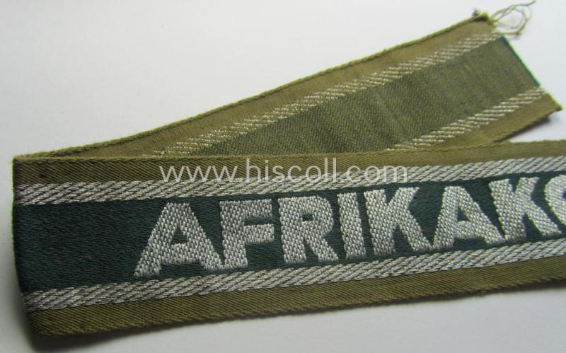 'BeVo'-like cuff-title (ie. 'Ärmelstreifen') entitled: 'Afrikakorps'