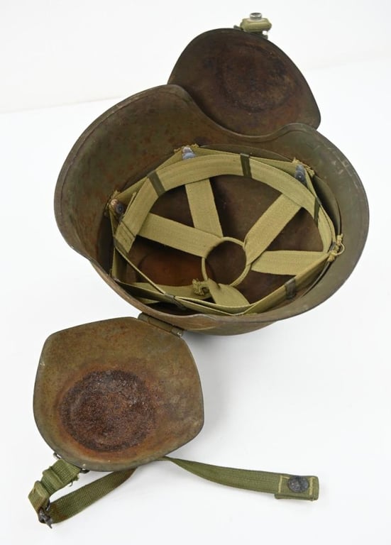 US WW2 M3 Flak Helmet with Swastika decals