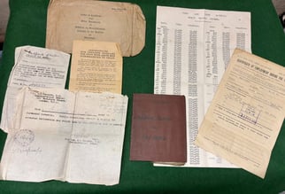 Paybook and Documents WO1 Warren Royal Engineers