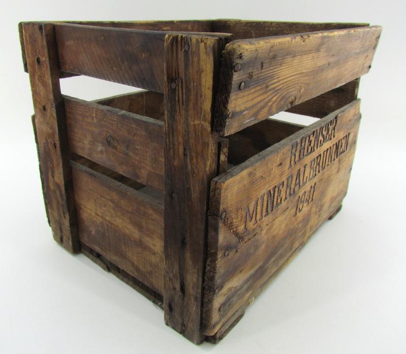 Wooden water Bottle Crate 1941