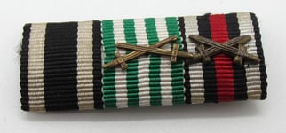 German WWI 3-Piece Ribbon Bar ( Bandspange )