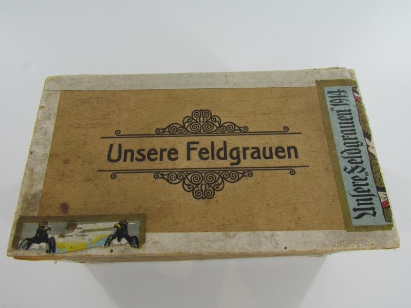 WW1 Unsere Feldgrauen Cigar Box ....Rare !!