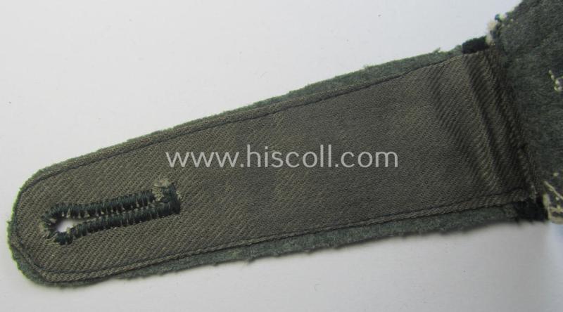 Superb - albeit single! - pre- (ie. early-war-) period- (ie. 'M36/M40'-pattern) 'cyphered' and rounded-styled WH (Heeres) NCO-type shoulderstrap as was intended for an: 'Uffz. der Infanterie-Truppen u. Mitglied des Wehrkreis-Kds. 6'