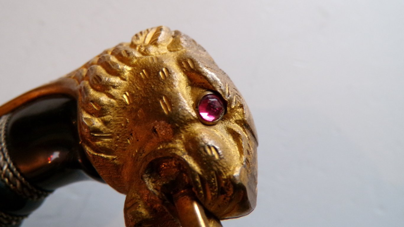 Army Officers Panther head sword by E. Pack & Sohne