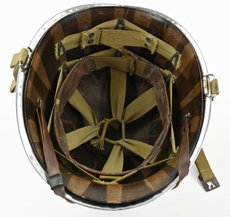 US WW2 Chromed Swivel Bale Helmet 'Schlueter'