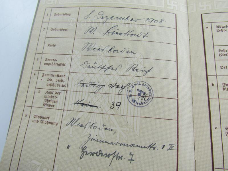 German Arbeitsbuch 1st pattern