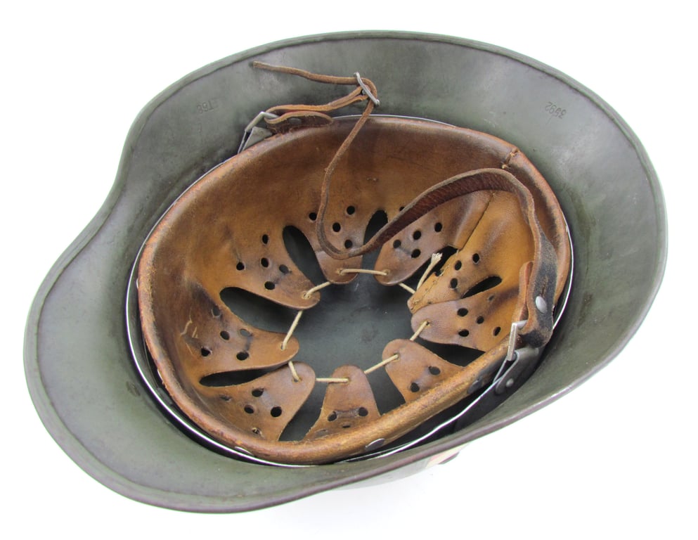 Wehrmacht Heer Untouched M35 Double Decal Helmet – ET68 – 1937 Liner