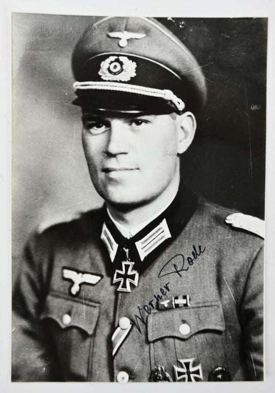 Signature of Wehrmacht Heer KC Recipient 'Werner Rode'