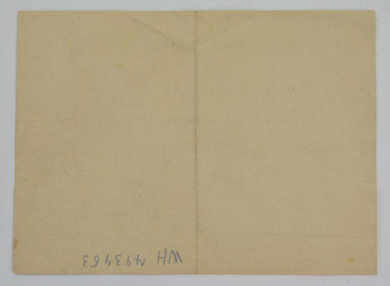 German WH Night Leave Certificate