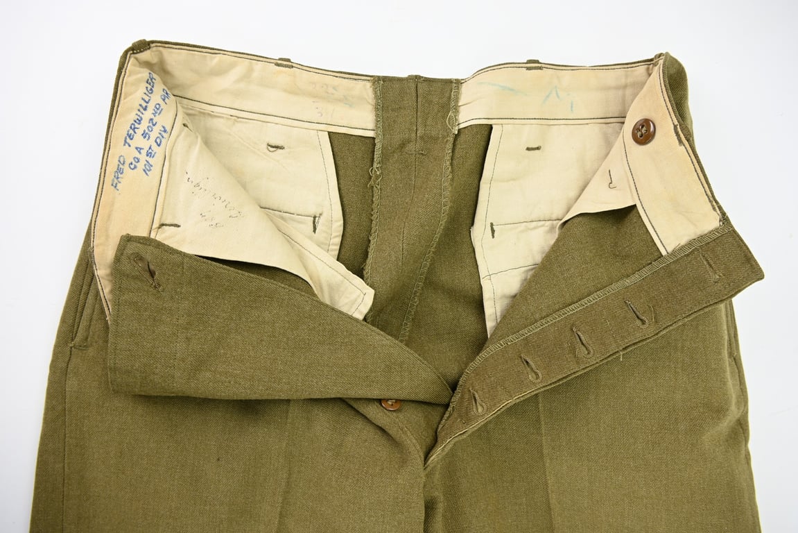 US WW2 Paratrooper Wool Trousers 101st Airborne Division