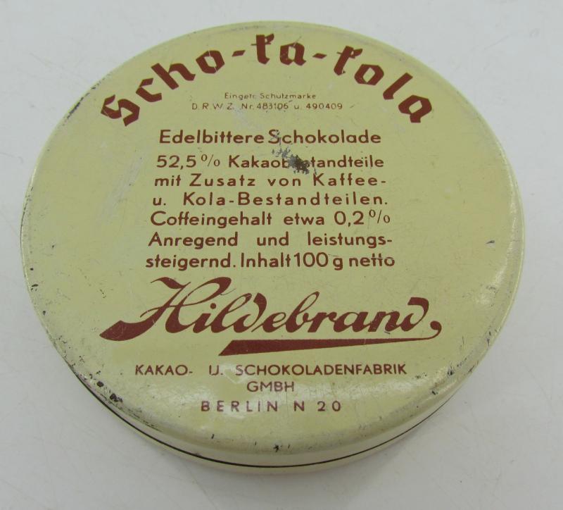 German Scho-ka-kola Tin Can