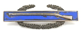 US WW2 Sterling Silver CIB Badge