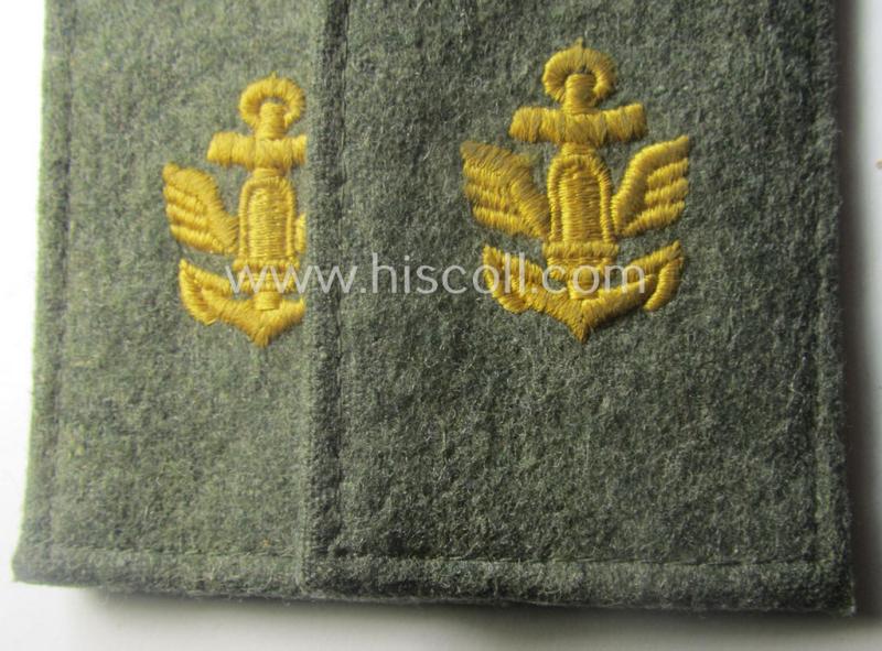 Fully matching - and neatly 'cyphered'! - I deem early- (ie. mid-) war-period, WH (Kriegsmarine) enlisted-mens'-type shoulderstrap-pair as was intended for usage by a: 'Soldat eines Küsten-Artillerie-Rgts.'