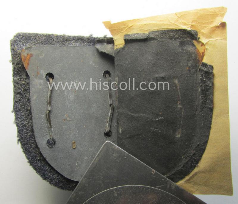 Superb - and simply never worn! - WH (Luftwaffe) 'Krim'-campaign-shield (as was produced by a by me unidentified maker) and that comes in a presumably issued- albeit still 'virtually mint', condition