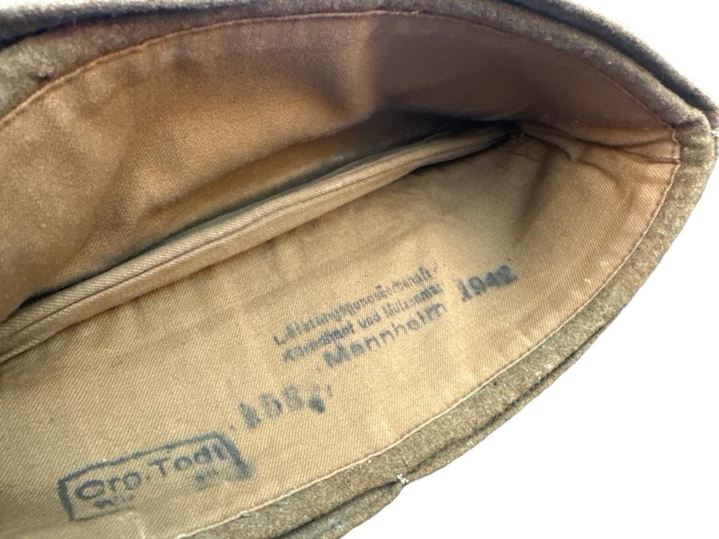 Organization Todt Side Cap Maker Marked 1942