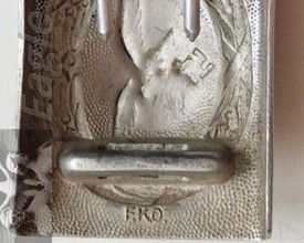 Aluminium Luftwaffe Tabbed Buckle- “unit stamped  and named to an Individual
