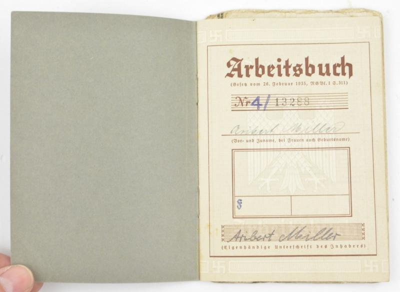 German Third Reich Workers Pass