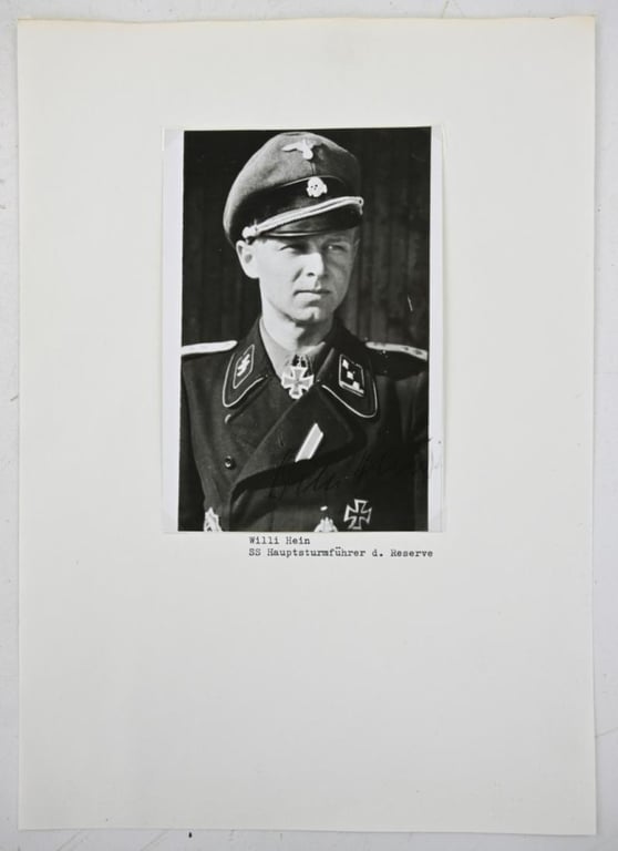 Signature of Wehrmacht/Waffen-SS KC-OLC Recipient 'Gerhard Hein'