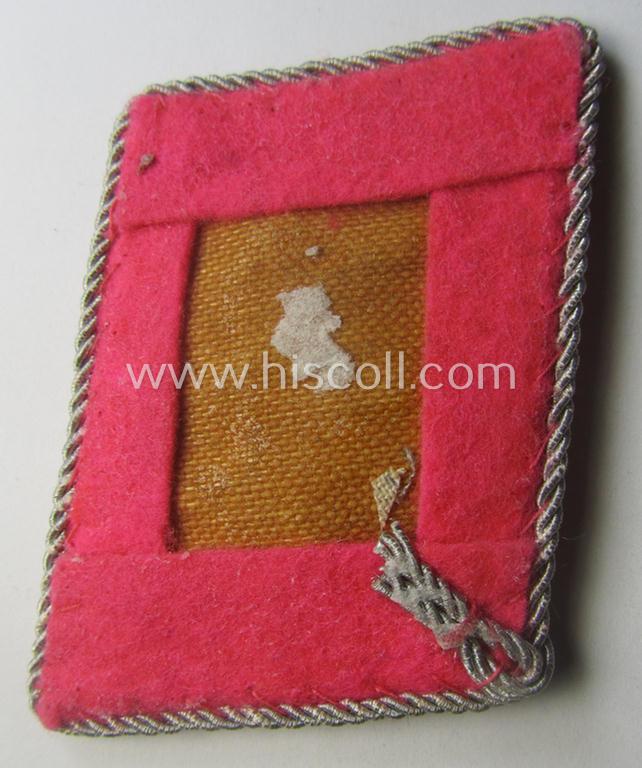 Single - but nevertheless scarcely encountered! - WH (Luftwaffe) collar-tab (ie. 'Kragenspiegel') as was intended for usage by a: 'Flieger-Hauptingenieur' (being a rank similar to: 'Hauptmann')