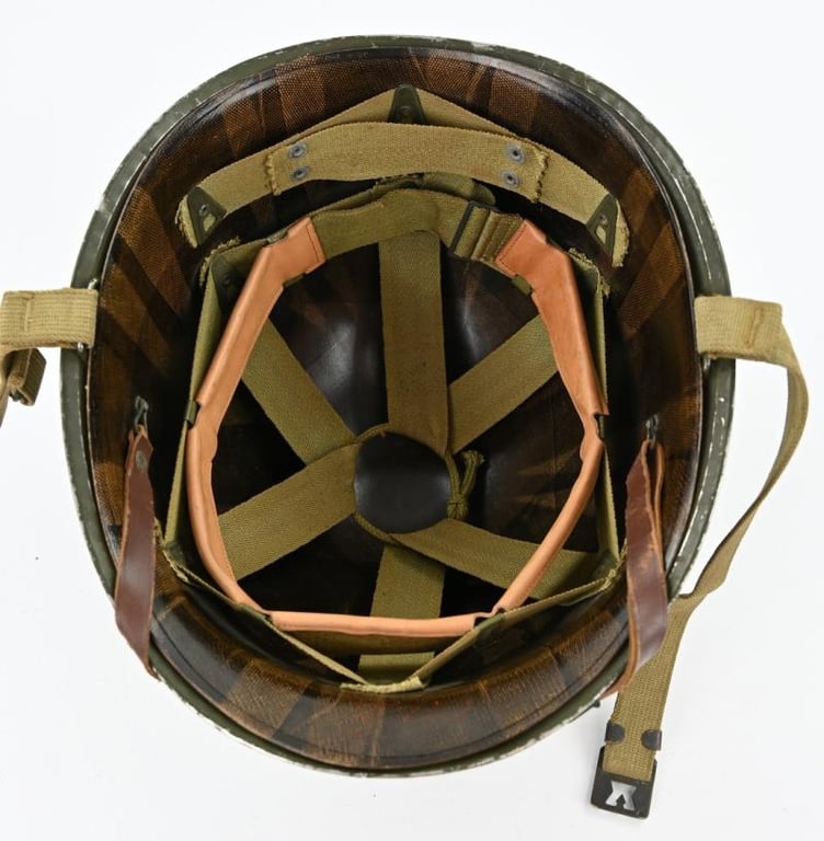 US WW2 M1 Fixed Bale Helmet 'Schlueter' War Reject
