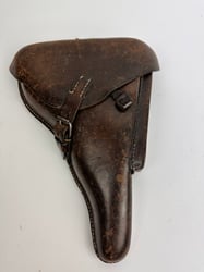 Nice brown early p08 holster Maker R.Ehrhardt Poessneck...