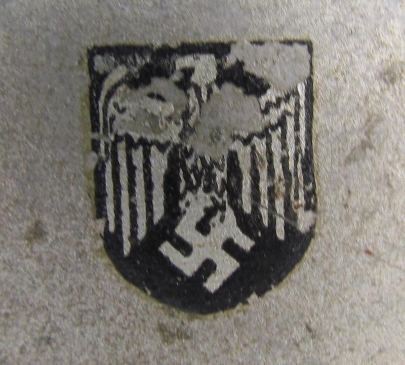 Wehrmacht (Heer) double decal miniature wedding helmet