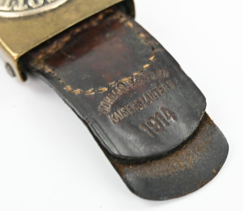German WW1 Beltbuckle with Tab 1914