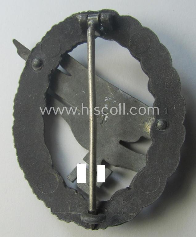 Moderately worn example of a WH (Luftwaffe) 'Fallschirmschützen-Abzeichen' by the 'Assmann & Söhne'-company