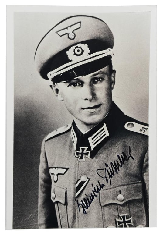 Signature of Wehrmacht Heer KC Recipient 'Heinrich Püttcher'