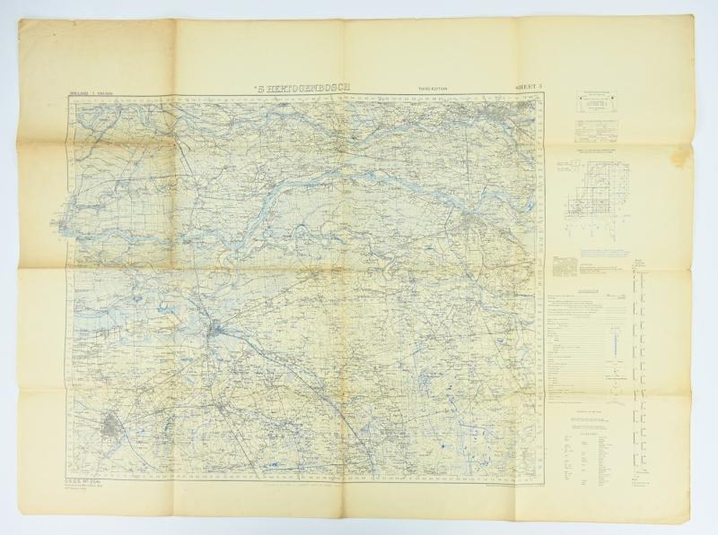 US WW2 Mapcard 's-Hertogenbosch Holland 1944