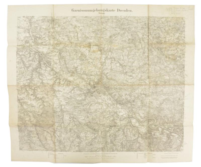 German WW1 Mapcard of Dresden