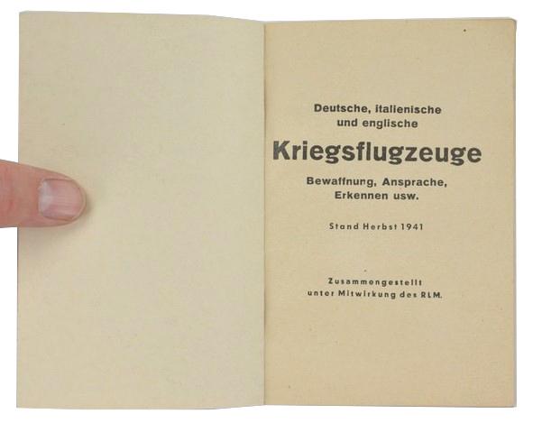 German Aircraft Recognition Booklet