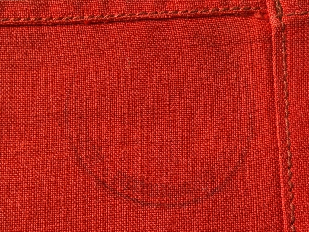 GERMAN WWII THIRD REICH AUTHENTIC ORIGINAL SMALL NSDAP NAZI DRAPE WITH INK ACCEPTANCE STAMP.