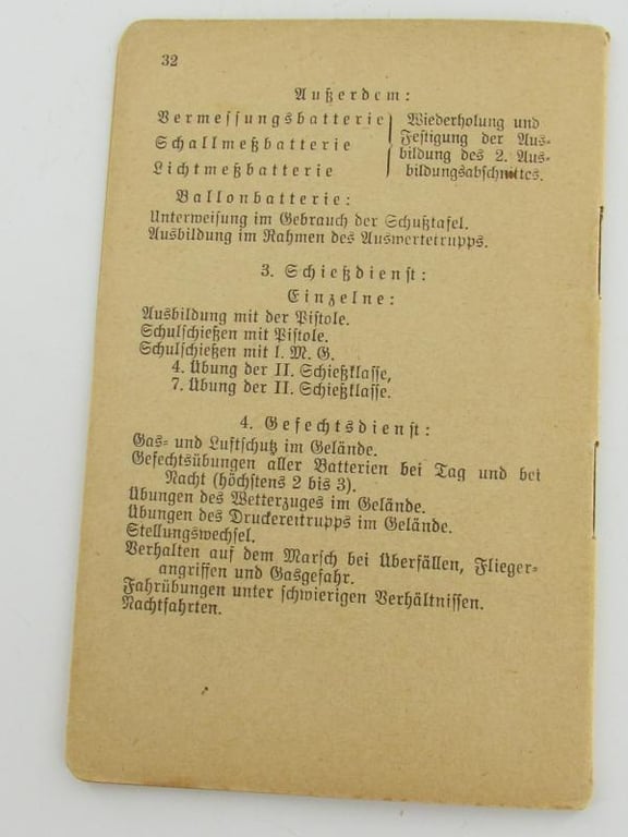 Wehrmacht short training in the active group