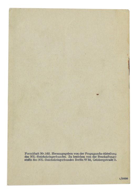 German NS-Reichskriegerbund Pocketbook