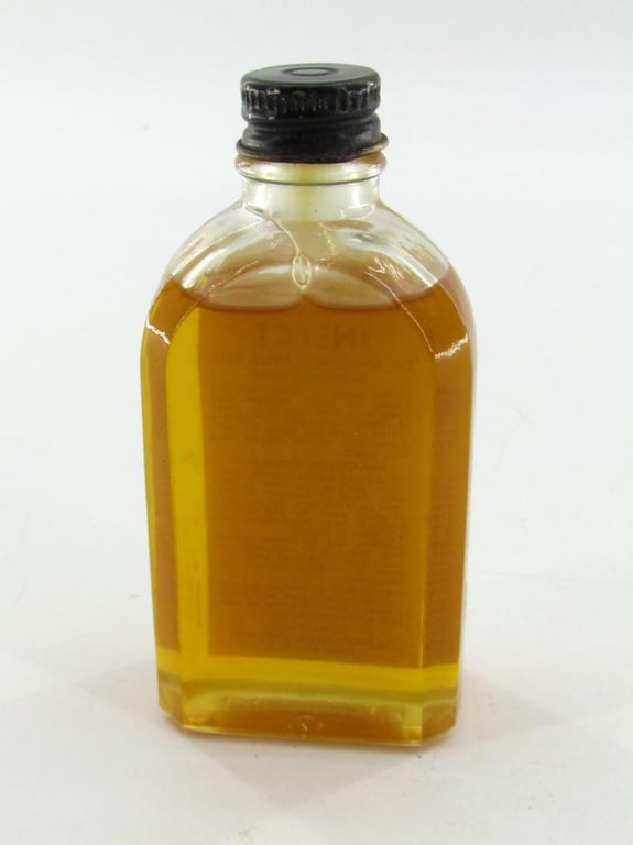 US WWII Glass Bottle of Insect Repellent