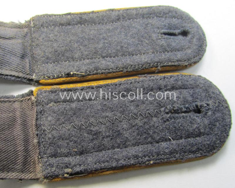 Attractive - and fully matching! - pair of mid- (ie. later-) war-period, WH (Luftwaffe) NCO-type shoulderstraps as was intended for usage by an: 'Unteroffizier der Flieger o. Fallschirm-Truppen'