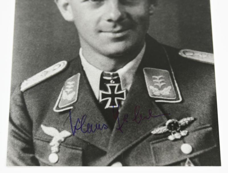 Signature of Luftwaffe KC Recipient 'Klaus Häberlen'