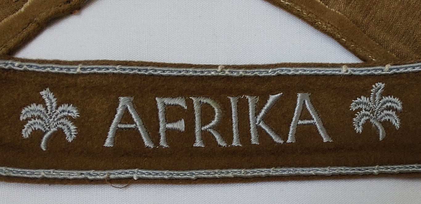 WH cuff-title ('Ärmelstreifen') entitled: 'Afrika'