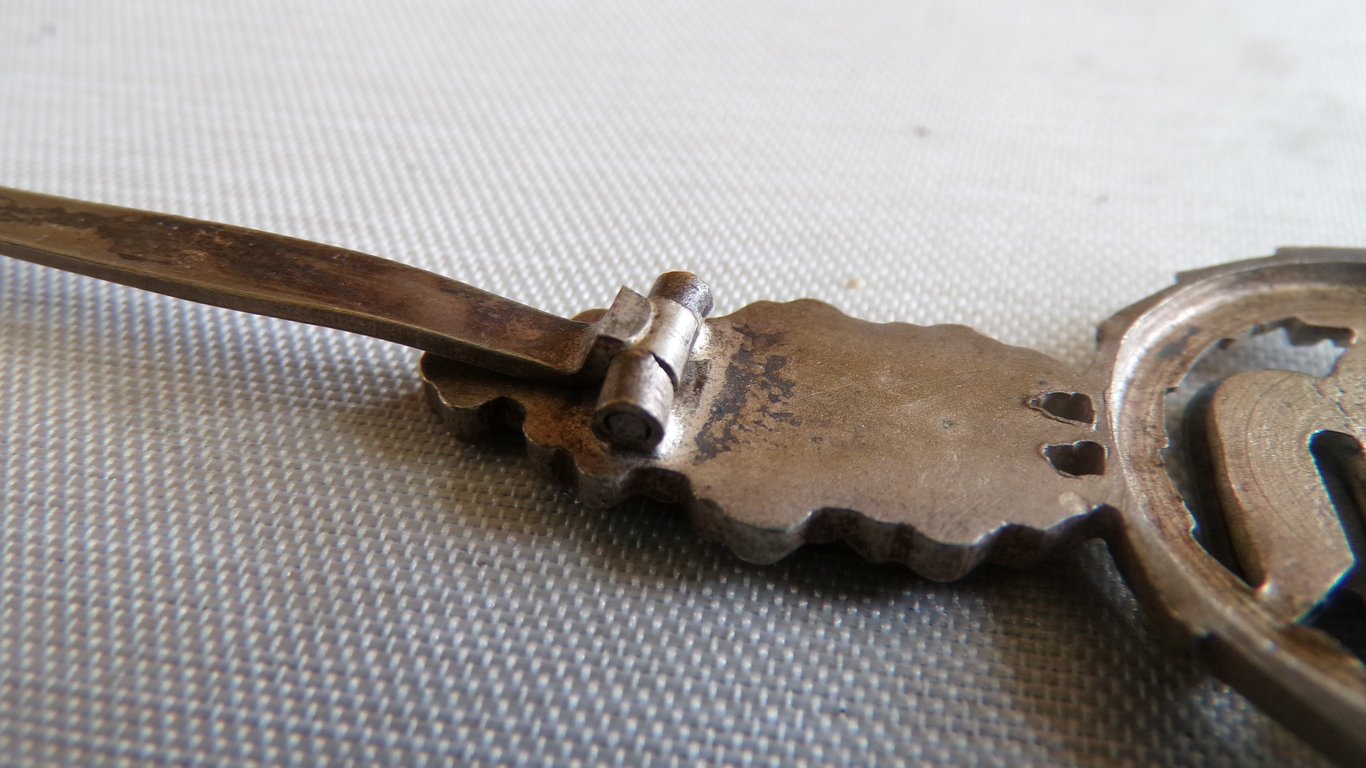 Frontflugspange für Kampfflieger und Sturzkampfflieger in Silber
