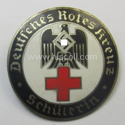 Superb, DRK (ie. 'Deutsches Rotes Kreuz') nurses'-badge entitled:...