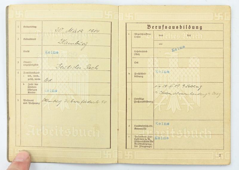 German Third Reich Workerspass