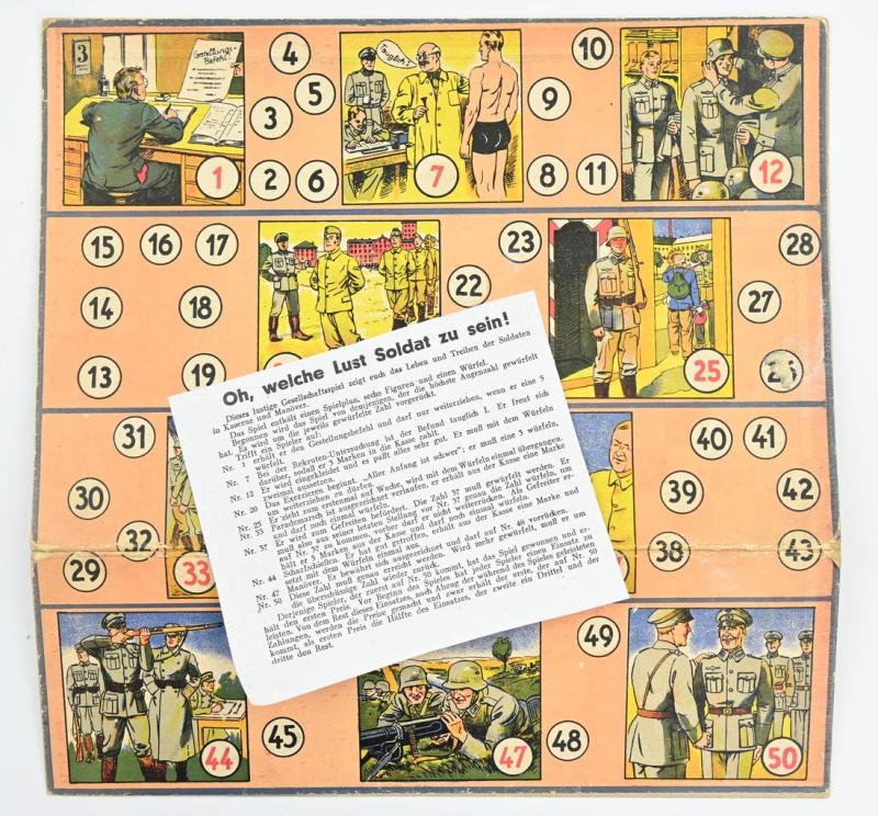 German Third Reich Era Boardgame plate