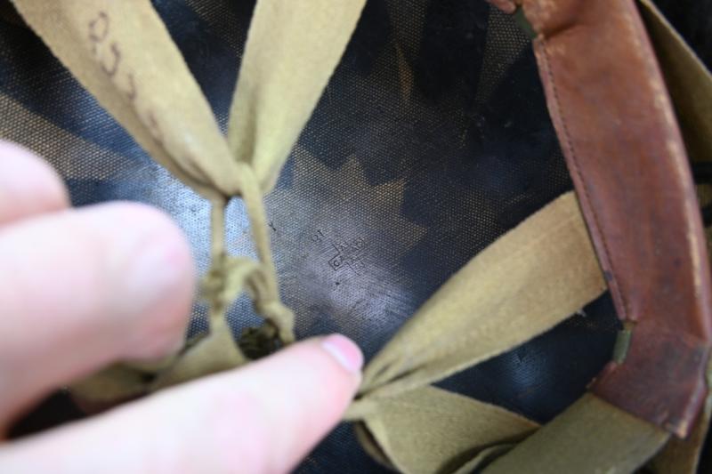 US WW2 M1 Named Helmet Liner