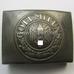 Moderately used, WH (Heeres) field-grey-coloured- and/or typical steel-based...