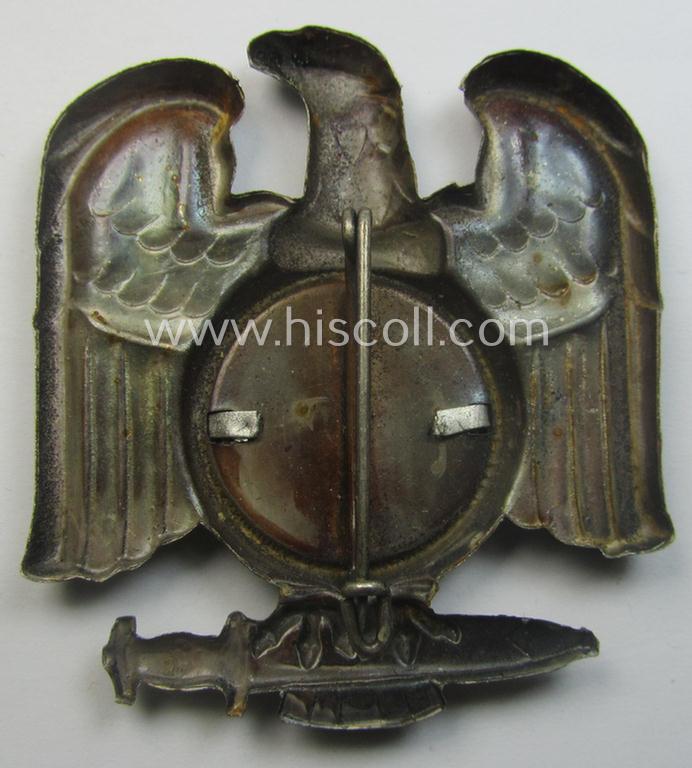 Unusually seen, commemorative SA- (ie. 'Sturmabteilungen'-) related 'tinnie' being a non-maker-marked example showing an eagle-device with SA-logo coupled with the text: 'S.A. Treffen - Brig. 86 - Schwaben - 24.-25.8.1935'