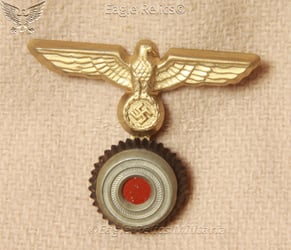 Kriegsmarine " One Piecs EM/NCO Cap Badge