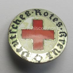 Multi-coloured, DRK (ie. 'Deutsches Rotes Kreuz') civil-attire badge...