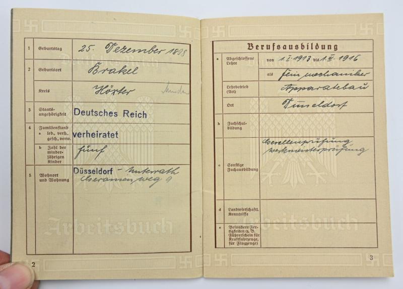 German Third Reich Workerspass