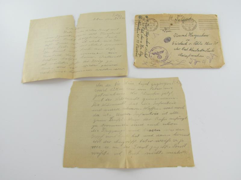 SS Field Post from Soldier to Family...dated 1944